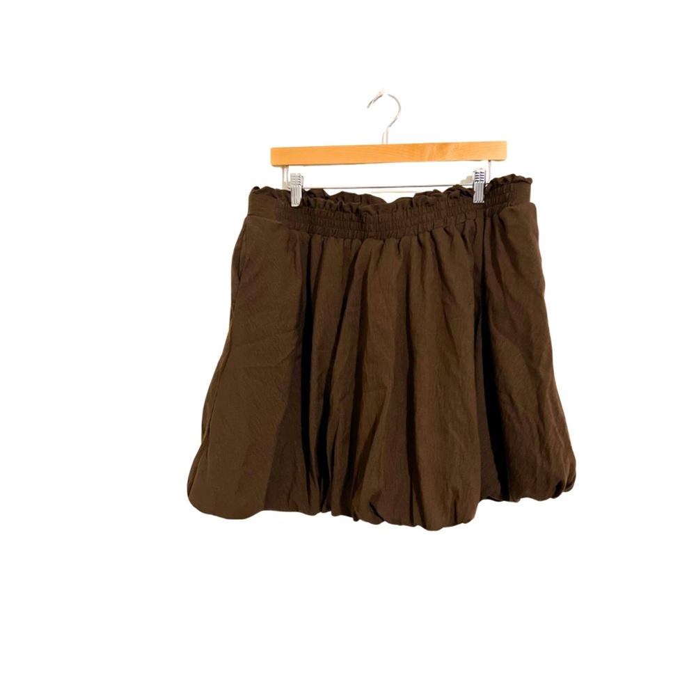 Brown Balloon Skirt